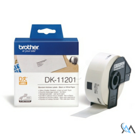 Original Brother DK-11201 DirectLabel Etiketten 29mm x 90mm 400