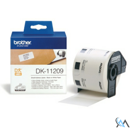 Original Brother DK-11209 DirectLabel Etiketten 29mm x 62mm 800