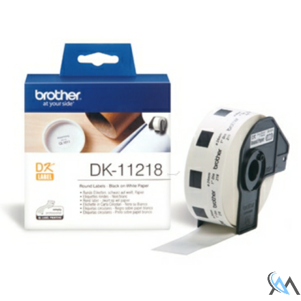 Original Brother DK-11218 DirectLabel Etiketten rund 24mm 1000