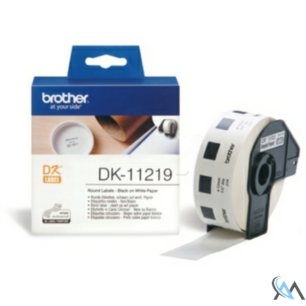 Original Brother DK-11219 DirectLabel Etiketten rund 12mm 1200