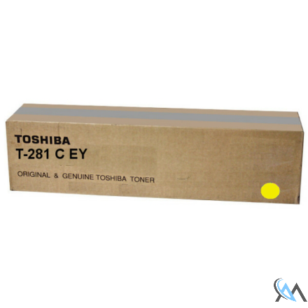 Original Toshiba 6AK00000107/T-281CEY Toner gelb, 10.000 Seiten/6% 220 Gramm