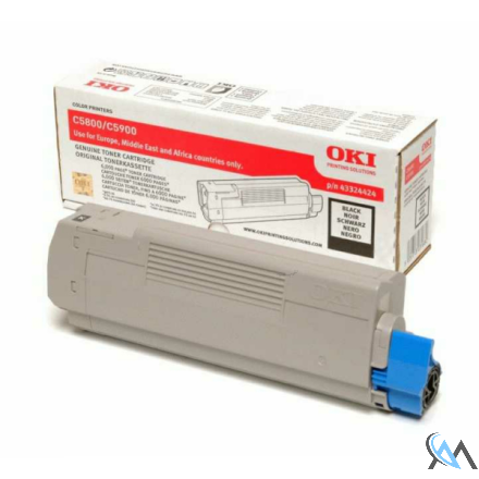 Original OKI 43324424 Toner schwarz, 6.000 Seiten/5%