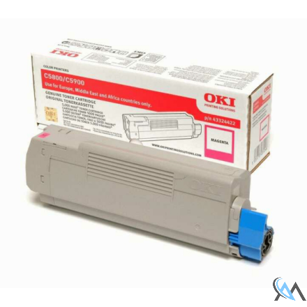 Original OKI 43324422 Toner magenta, 5.000 Seiten/5%