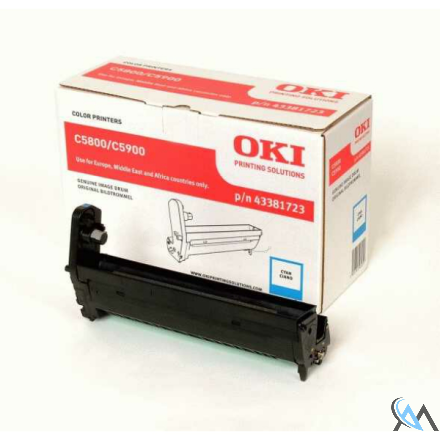Original OKI 43381723 Drum Kit cyan, 20.000 Seiten