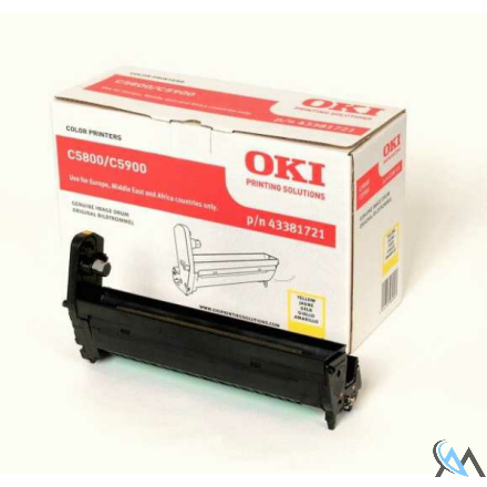 Original OKI 43381721 Drum Kit gelb, 20.000 Seiten