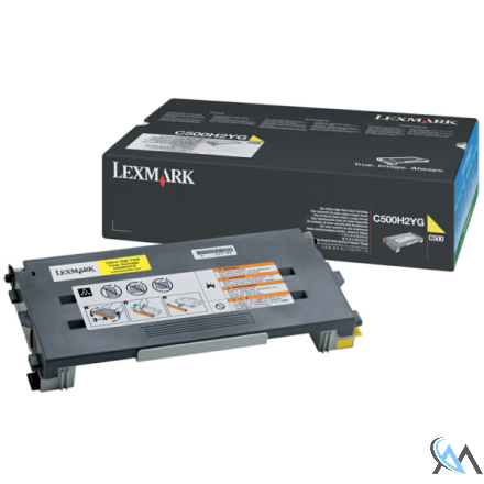 Original Lexmark C500H2YG Toner gelb, 3.000 Seiten/5%