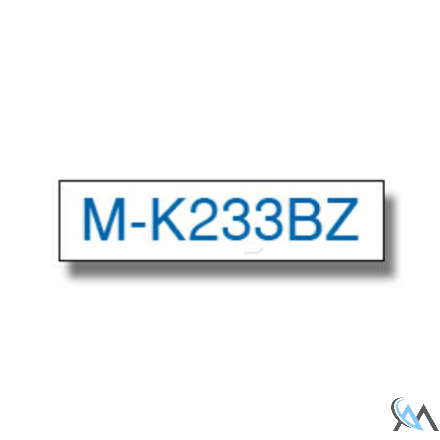 Original Brother MK-233BZ DirectLabel blau auf weiss 12mm x 8m