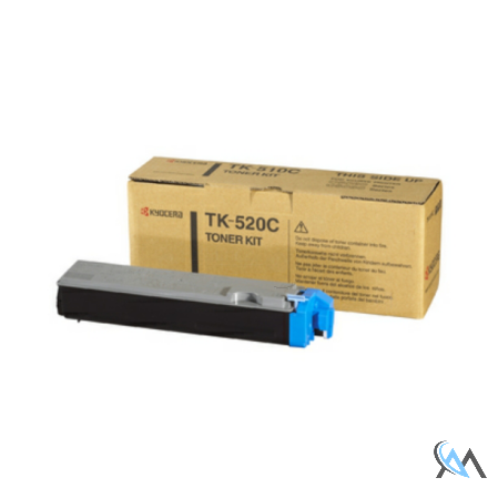 Original Kyocera 1T02HJCEU0/TK-520C Toner-Kit cyan, 4.000 Seiten/5%