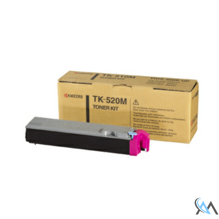 Original Kyocera 1T02HJBEU0/TK-520M Toner-Kit magenta, 4.000 Seiten/5%