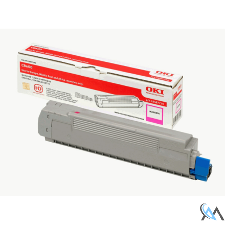 Original OKI 43487710 Toner magenta, 6.000 Seiten/5%