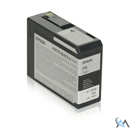 Original Epson C13T580100/T5801 Tintenpatrone schwarz foto 80ml