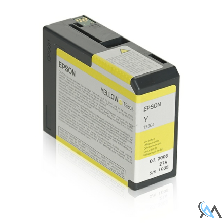 Original Epson C13T580400/T5804 Tintenpatrone gelb 80ml