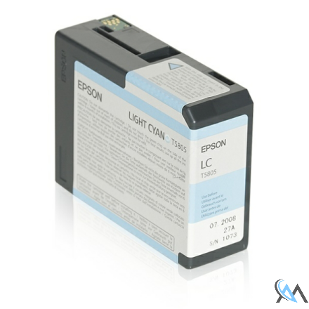 Original Epson C13T580500/T5805 Tintenpatrone cyan hell 80ml