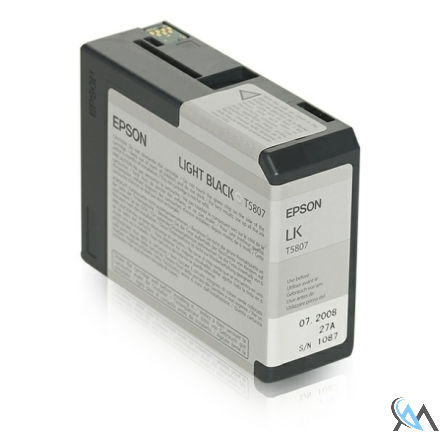 Original Epson C13T580700/T5807 Tintenpatrone schwarz hell 80ml