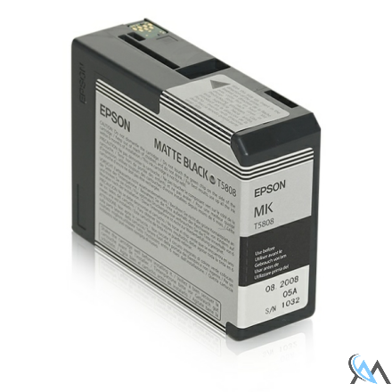 Original Epson C13T580800/T5808 Tintenpatrone schwarz matt 80ml