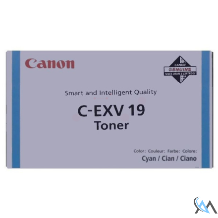 Original Canon 0398B002/C-EXV19 Toner cyan, 16.000 Seiten