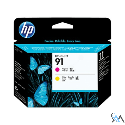 Original HP C9461A/91 Druckkopf magenta + gelb 775ml