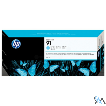 Original HP C9470A/91 Tintenpatrone cyan hell 775ml