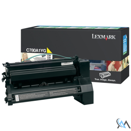 Original Lexmark C780A1YG Tonerkartusche gelb return program, 6.000 Seiten/5%