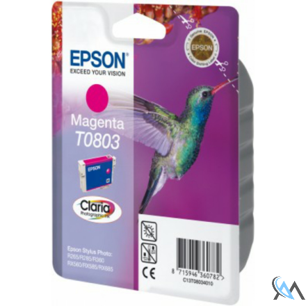 Original Epson C13T08034011/T0803 Tintenpatrone magenta, 220 Seiten ISO/IEC 24711 7.4ml