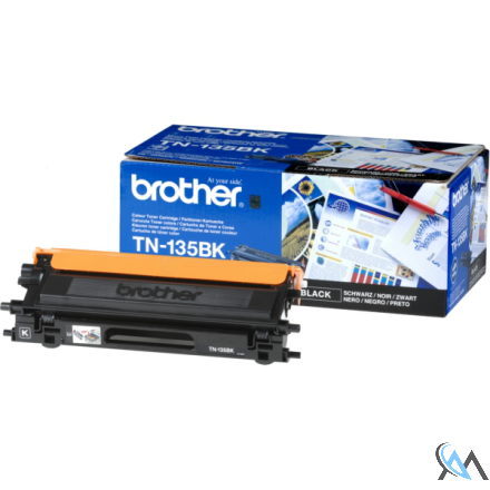 Original Brother TN-135BK Toner schwarz High-Capacity, 5.000 Seiten ISO/IEC 19798