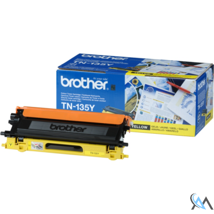 Original Brother TN-135Y Toner gelb High-Capacity, 4.000 Seiten ISO/IEC 19798