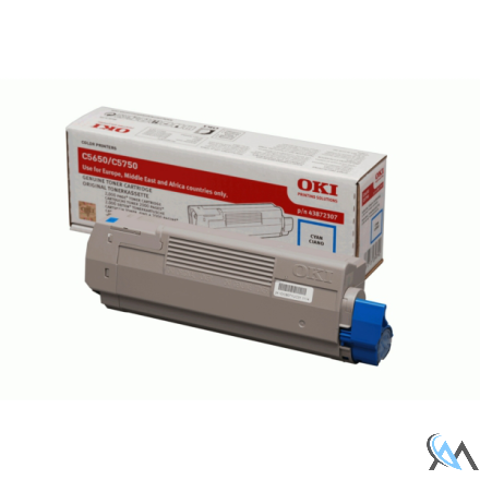 Original OKI 43872307 Toner cyan, 2.000 Seiten/5%