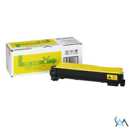 Original Kyocera 1T02HLAEU0/TK-540Y Toner gelb, 4.000 Seiten/5%