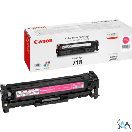 Original Canon 2660B002/718M Tonerkartusche magenta, 2.900 Seiten ISO/IEC 19798