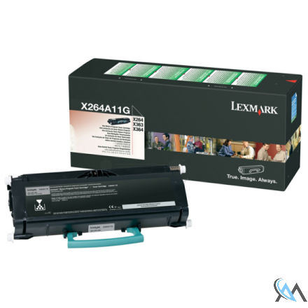 Original Lexmark X264A11G Toner-Kit return program, 3.500 Seiten ISO/IEC 19752