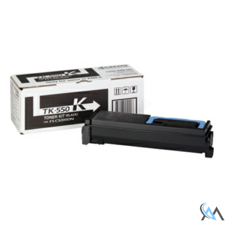 Original Kyocera 1T02HM0EU0/TK-550K Toner schwarz, 7.000 Seiten/5%