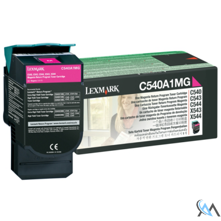 Original Lexmark C540A1MG Toner magenta return program, 1.000 Seiten ISO/IEC 19798