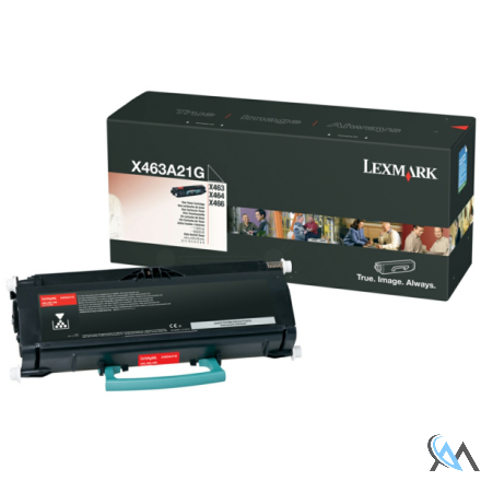 Original Lexmark X463A21G Toner-Kit, 3.500 Seiten/5%