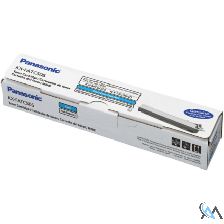 Original Panasonic KX-FATC506 Toner cyan, 4.000 Seiten/5%