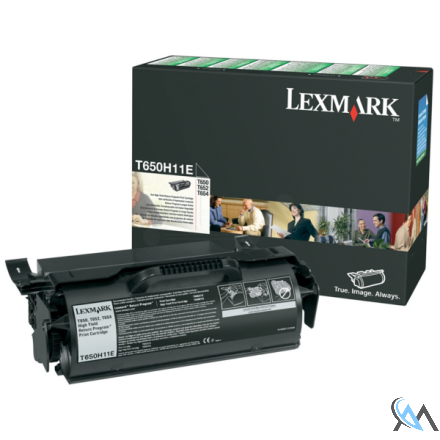 Original Lexmark T650H11E Tonerkartusche schwarz return program, 25.000 Seiten ISO/IEC 19752