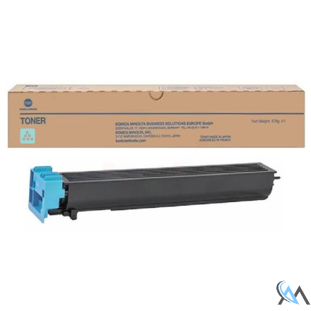 Original Konica Minolta A0TM450/TN-613C Toner cyan, 30.000 Seiten