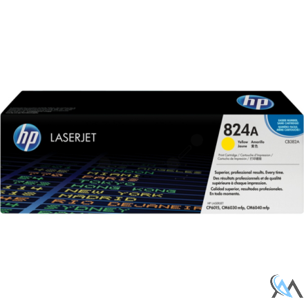 Original HP CB382A/824A Toner gelb, 21.000 Seiten ISO/IEC 19798