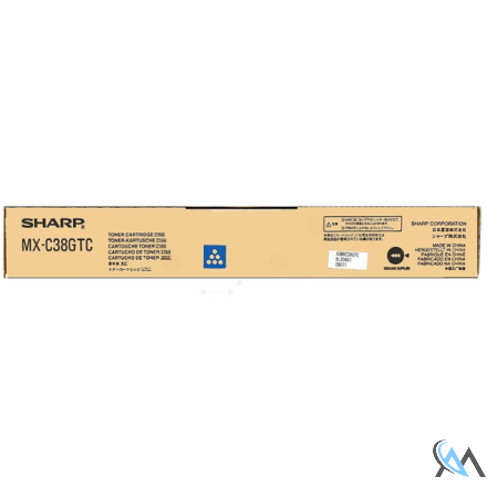 Original Sharp MXC-38GTC Toner cyan, 10.000 Seiten/6%