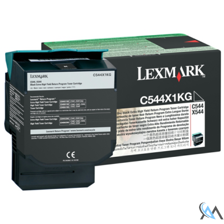 Original Lexmark C544X1KG Toner schwarz extra High-Capacity return program, 6.000 Seiten ISO/IEC 19798