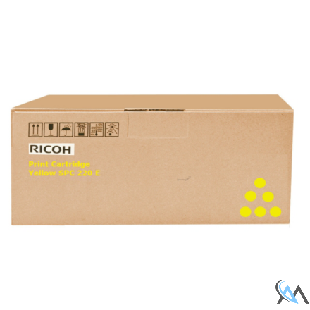 Original Ricoh 406106/SPC220E Toner gelb, 2.000 Seiten ISO/IEC 19798