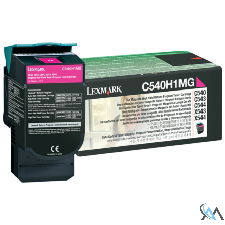 Original Lexmark C540H1MG Toner magenta return program, 2.000 Seiten ISO/IEC 19798