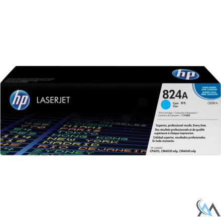 Original HP CB381A/824A Toner cyan, 21.000 Seiten ISO/IEC 19798