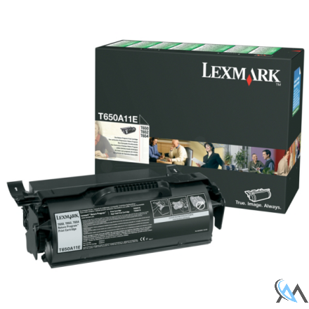 Original Lexmark T650A11E Tonerkartusche schwarz return program, 7.000 Seiten ISO/IEC 19752