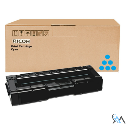 Original Ricoh 406480/SPC310HE Toner cyan High-Capacity, 6.000 Seiten/5%