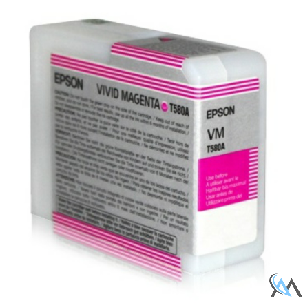 Original Epson C13T580A00/T580A Tintenpatrone magenta Vivid 80ml