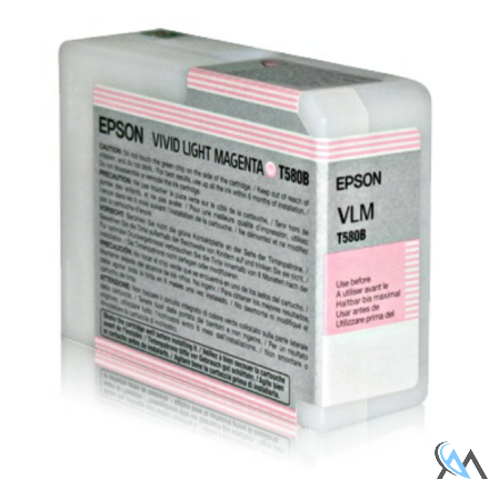 Original Epson C13T580B00/T580B Tintenpatrone magenta hell 80ml