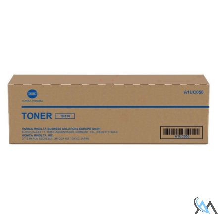 Original Konica Minolta A1UC050/TN-116 Toner schwarz, 11.000 Seiten/5%