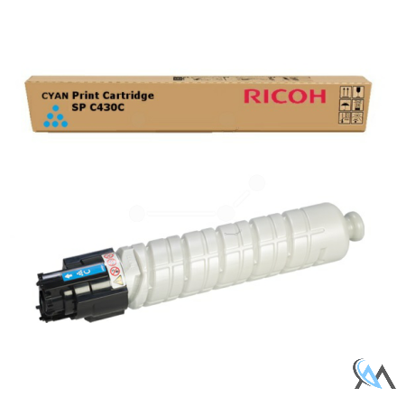 Original Ricoh 821077/SPC430E Toner cyan, 24.000 Seiten ISO/IEC 19798