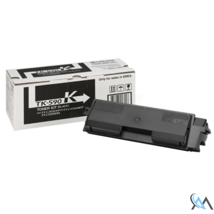 Original Kyocera 1T02KV0NL0/TK-590K Toner-Kit schwarz, 7.000 Seiten ISO/IEC 19798