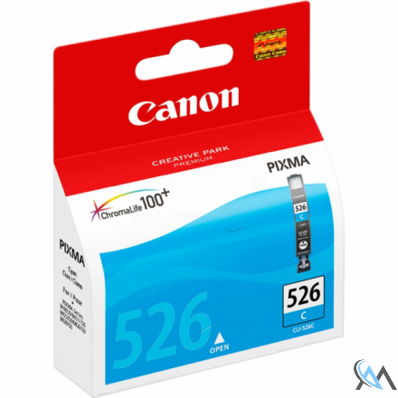 Original Canon 4541B001/CLI-526C Tintenpatrone cyan, 462 Seiten ISO/IEC 24711 9ml